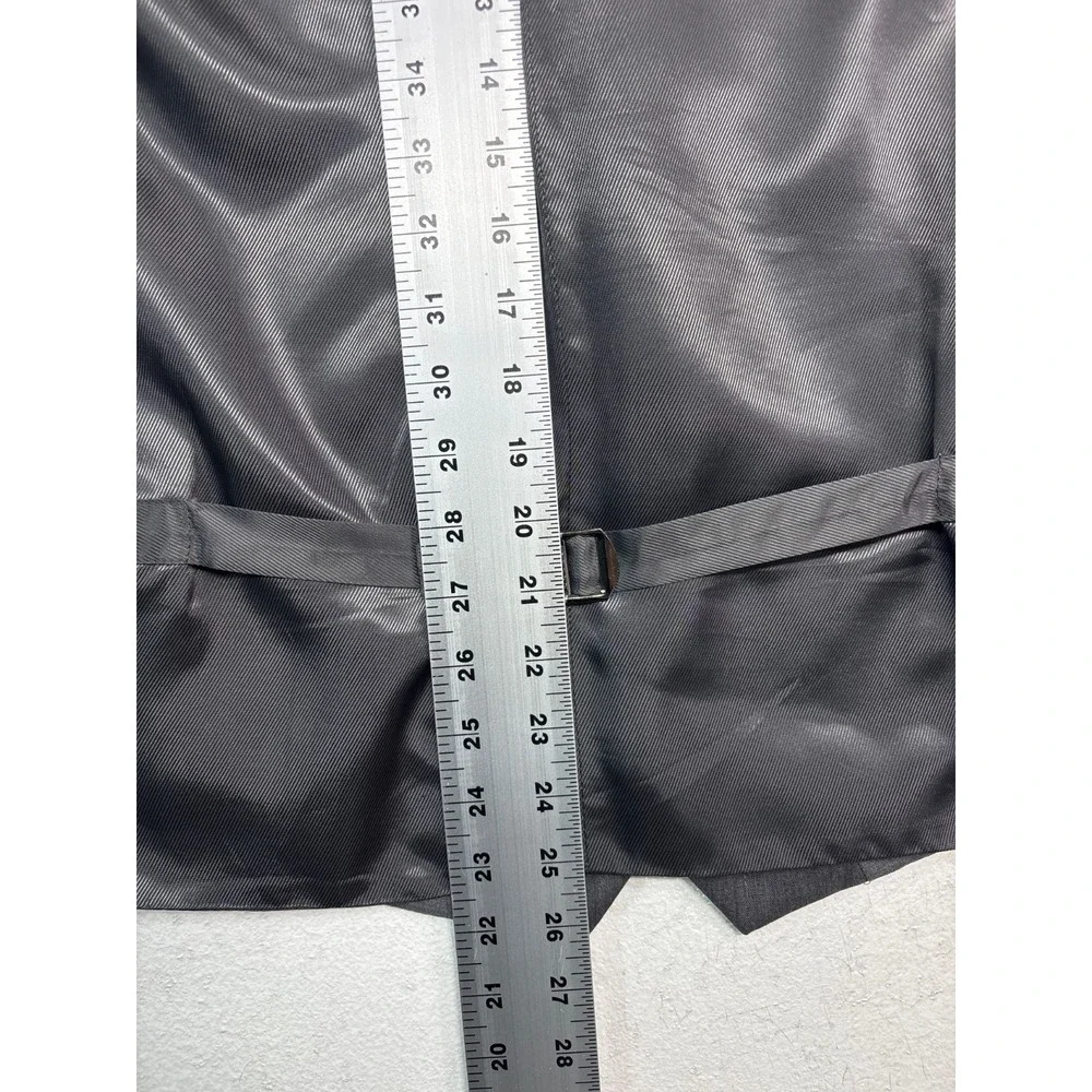 Stafford 4XL 58 60 Gray Vest Waistcoat Suit 100% Wool Classic Mens Dress